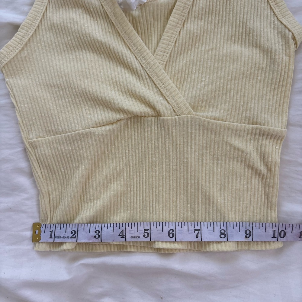 Caution To The Wind Cream Ribbed Tank Top - Picture 3 of 4
